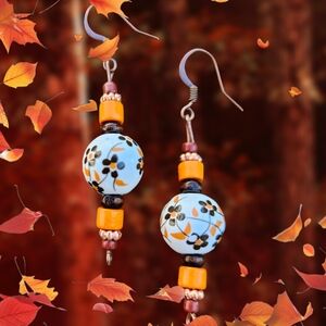 Fall Floral Earrings